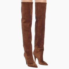 Suede trouser legs Boots