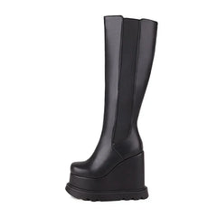 Winter Wedges Mixed Knee high Boots