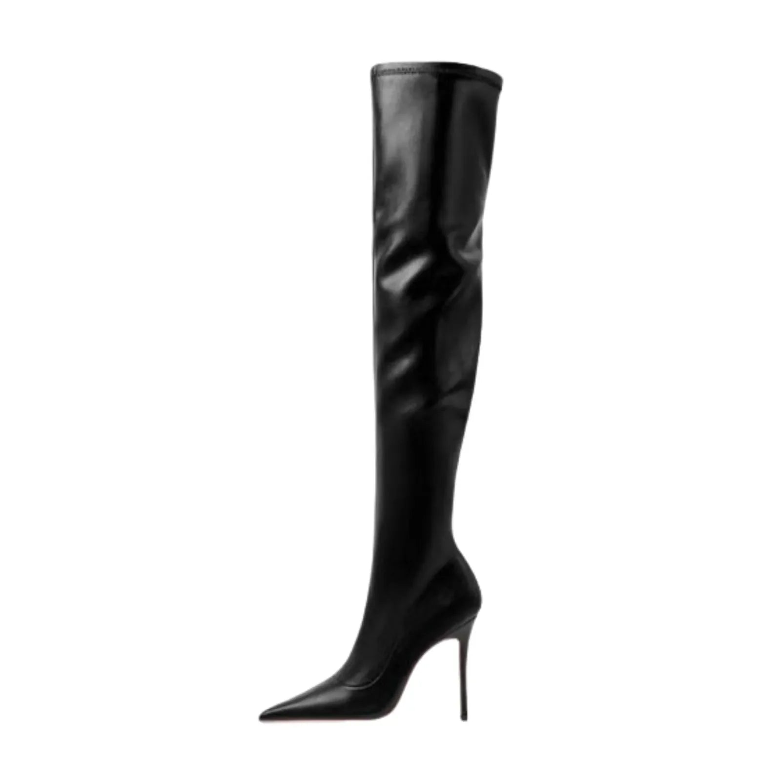 Winter brown Elastic Over the knee Boots