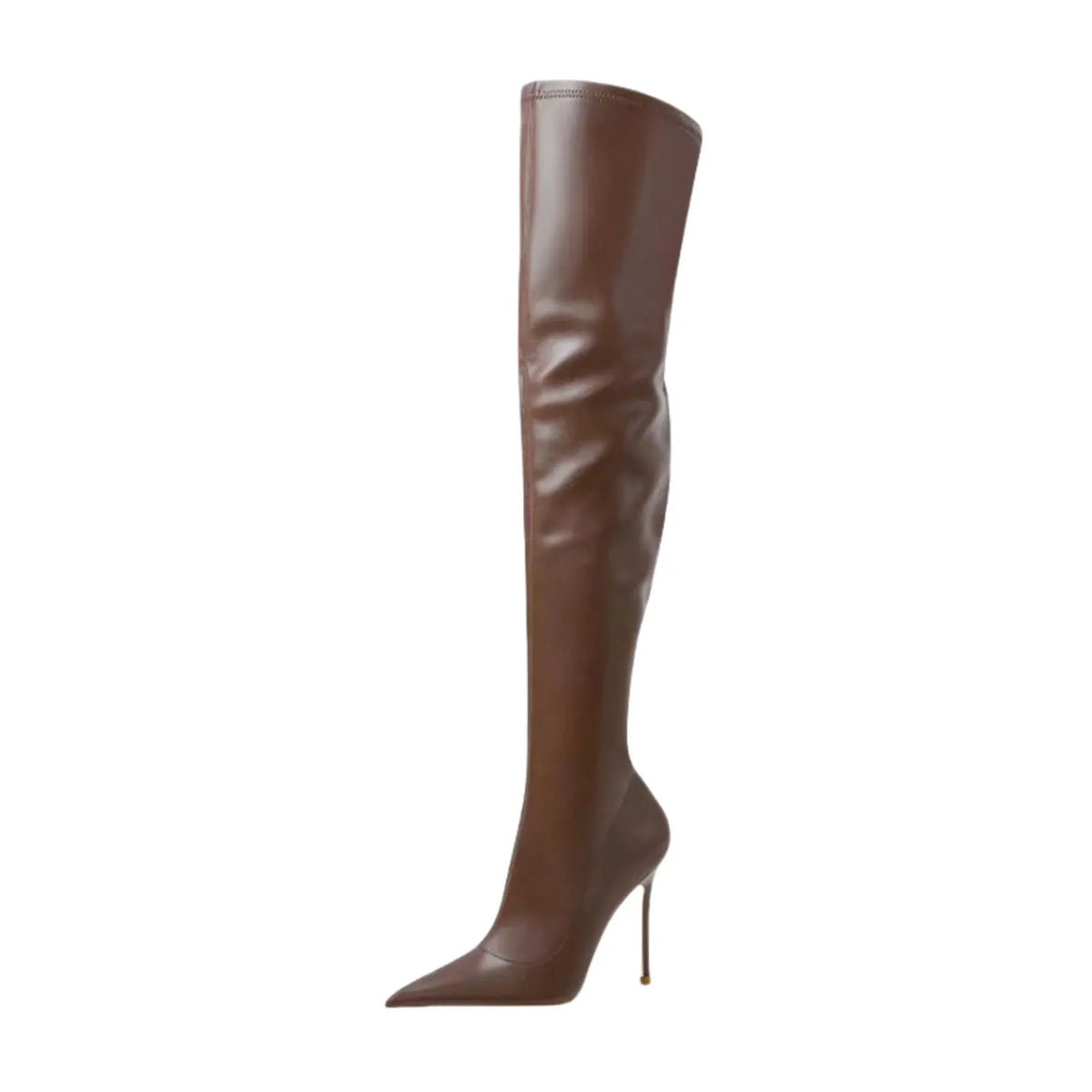 Winter brown Elastic Over the knee Boots