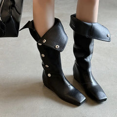 Autumn Brown Cow suede Increased Internal Modern Boots