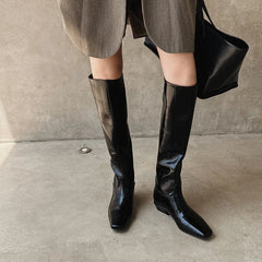 Autumn Embossed cowhide Modern Boots