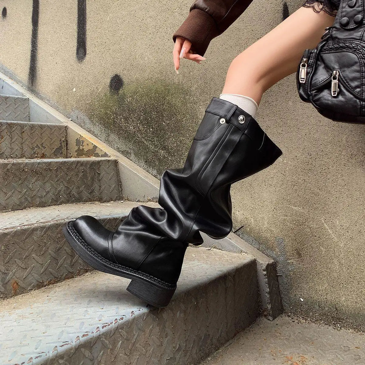 Autumn Microfiber Thigh high Boots