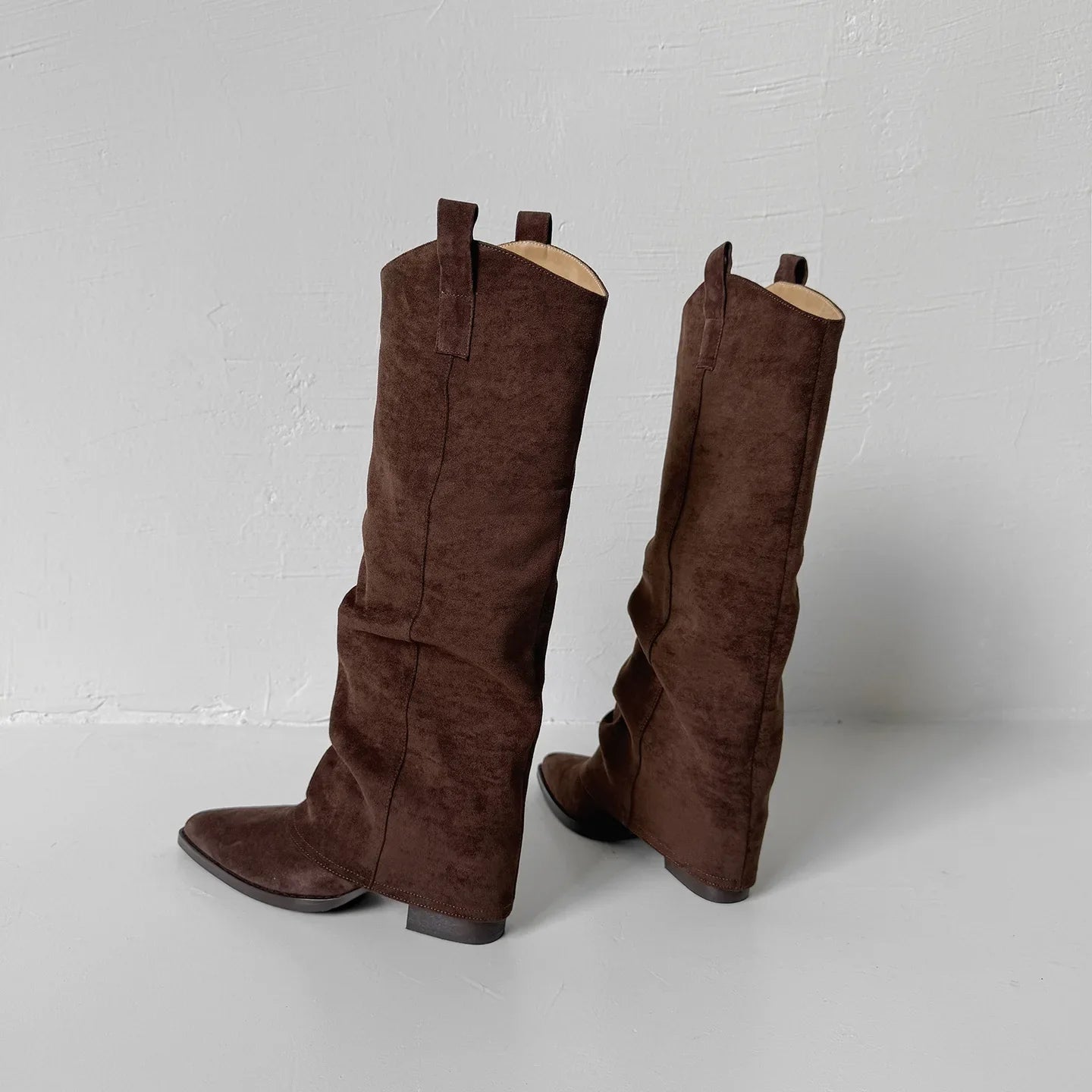 Autumn Sheep suede Trouser legs Boots