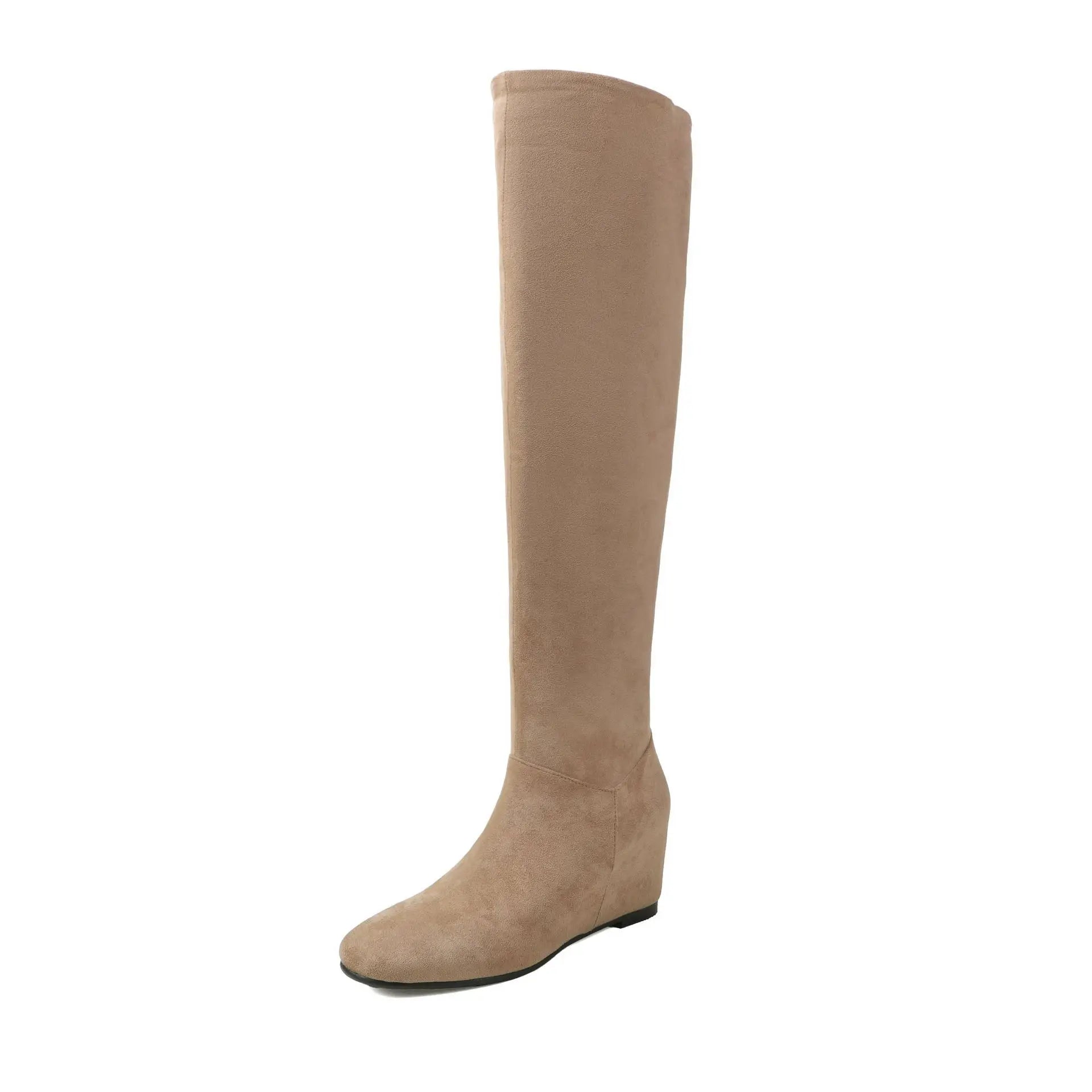 Autumn apricot suede Increased Internal Modern Boots