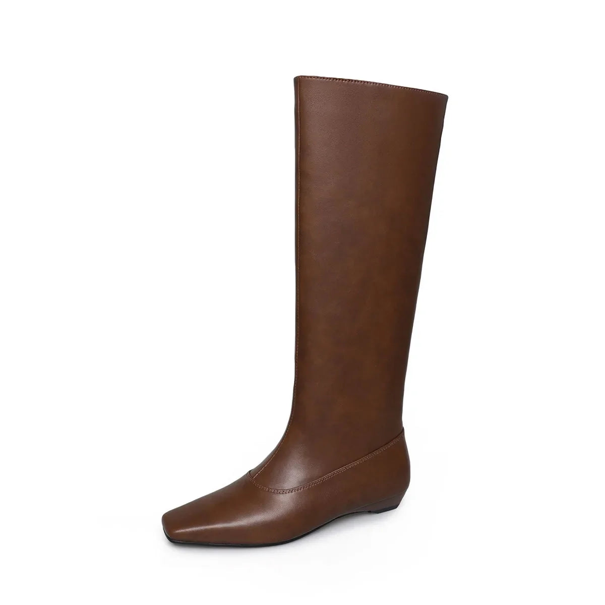 Autumn brown cowhide Wedges Modern Boots
