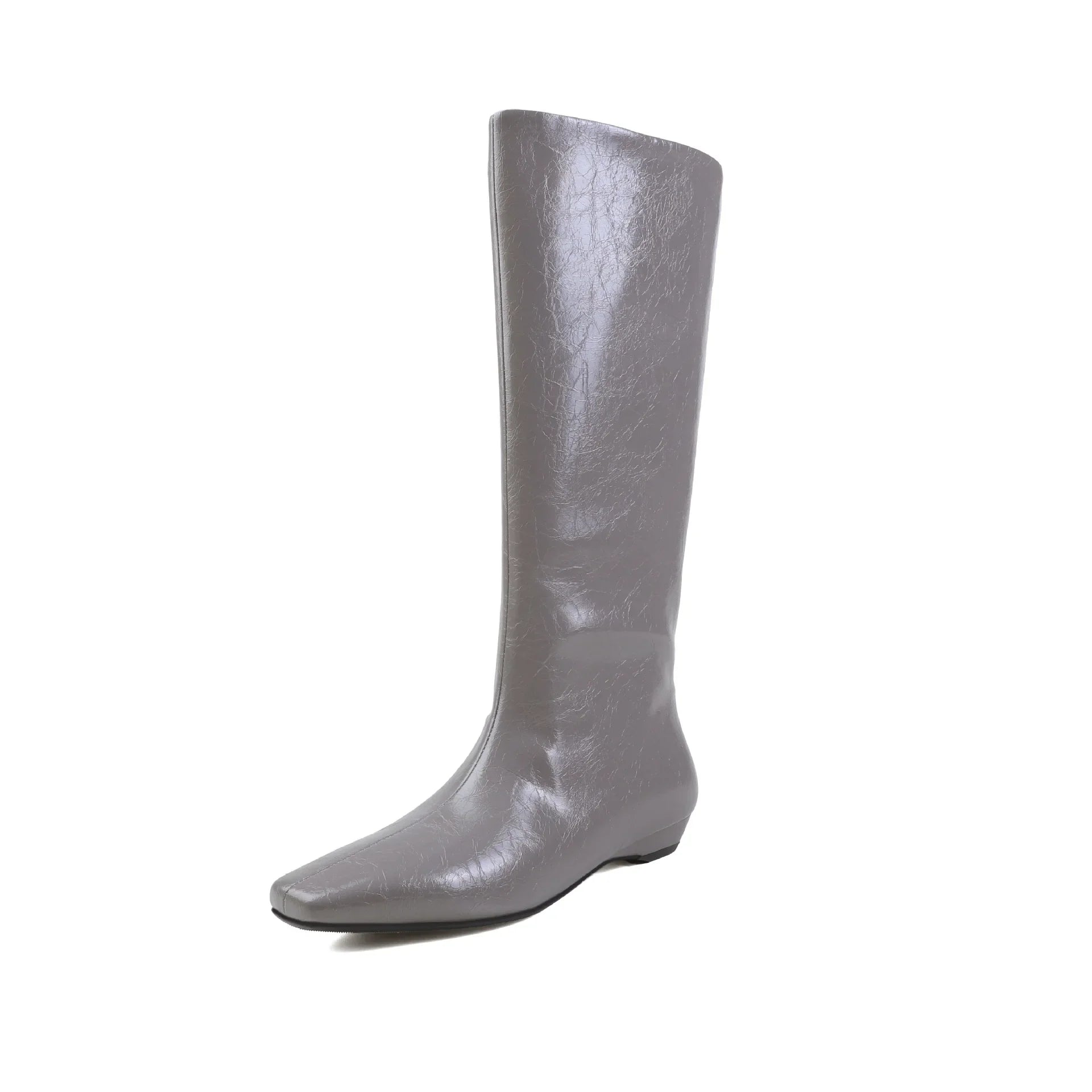 Autumn simple style cowhide Wedge Modern Boots