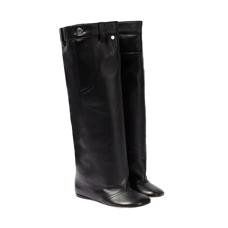 Flats Over The Knee High Boots