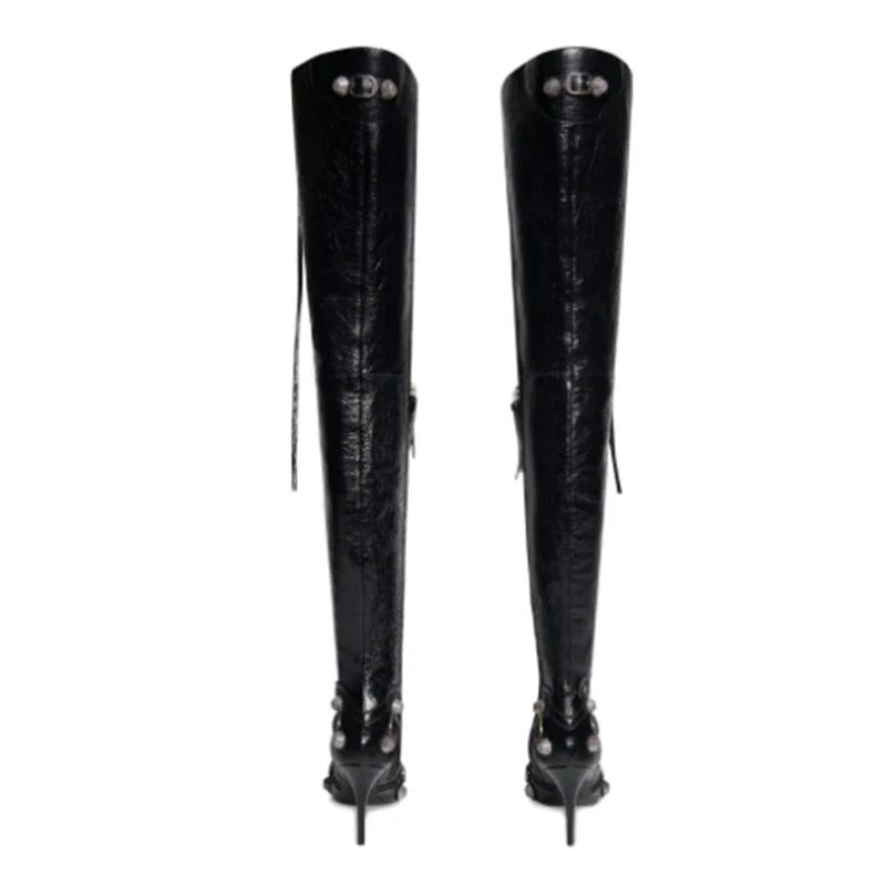 Four Spring Tassel Over The Knee Boots