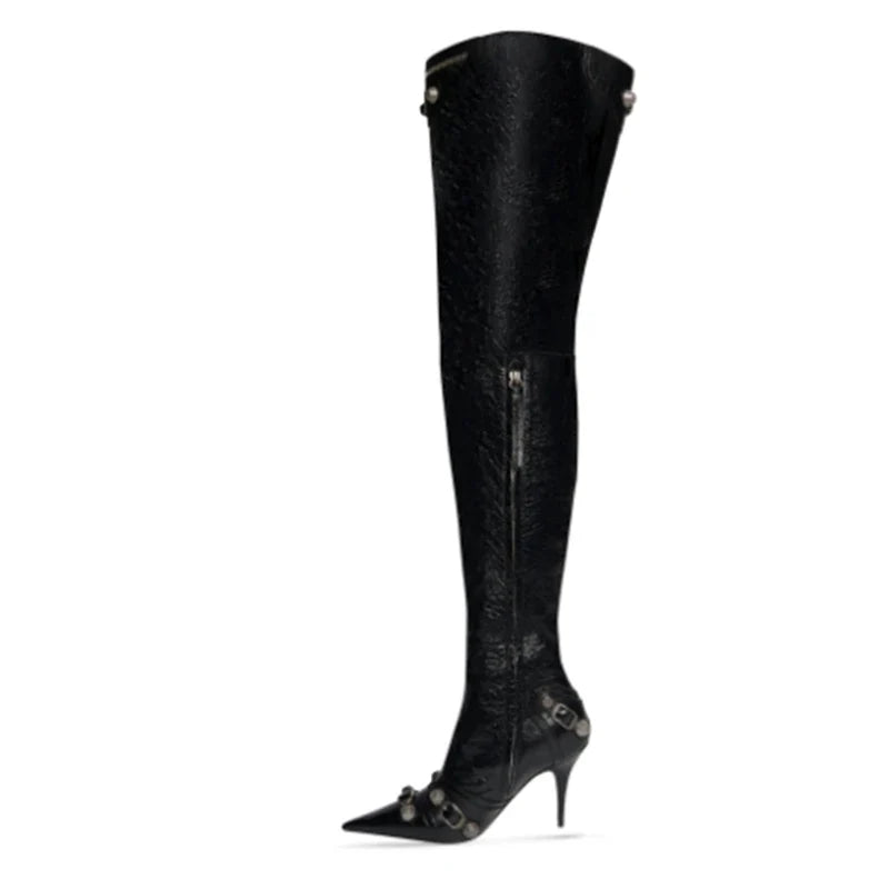 Four Spring Tassel Over The Knee Boots