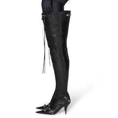 Four Spring Tassel Over The Knee Boots
