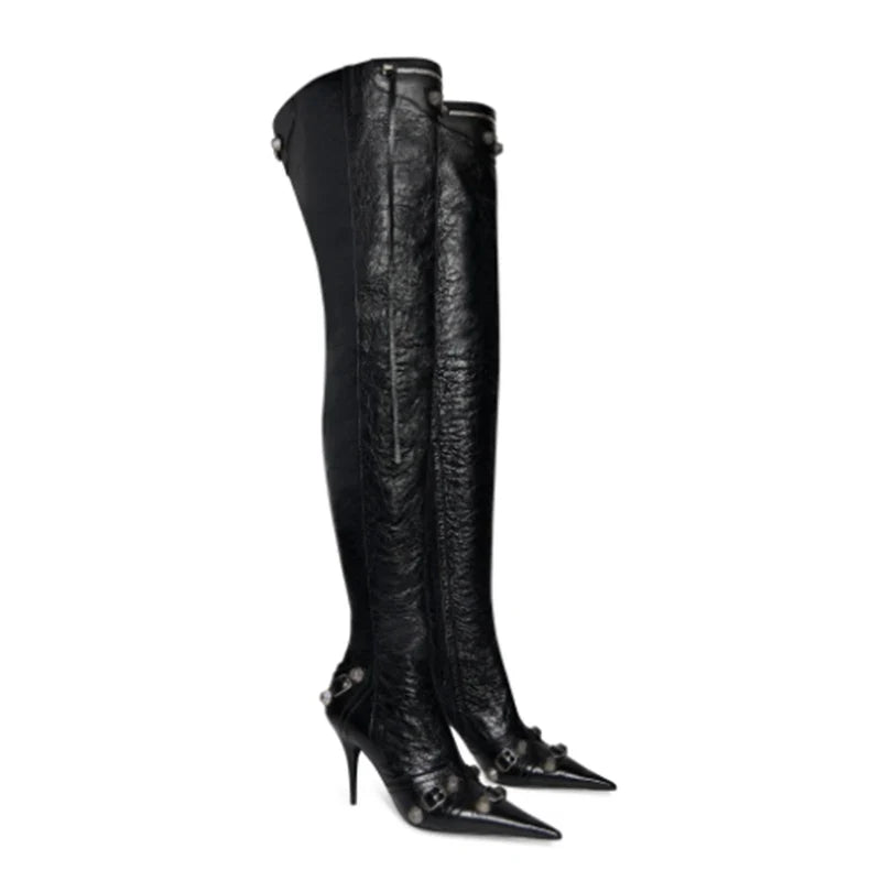 Four Spring Tassel Over The Knee Boots