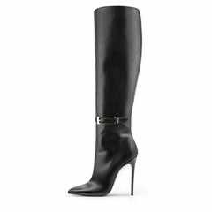 Spring Belt buckle Skinny Boots