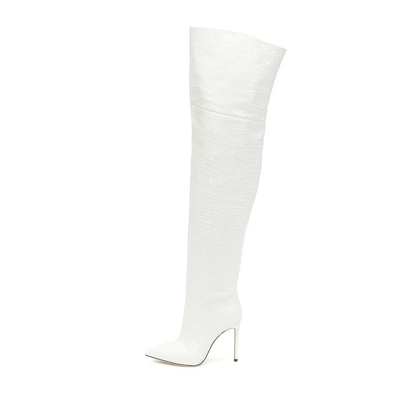 Women's Autumn Brown Over-The-Knee Boots