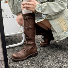 Women's Genuine Leather Knee High Boots