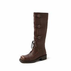 Women's Genuine Leather Knee High Boots
