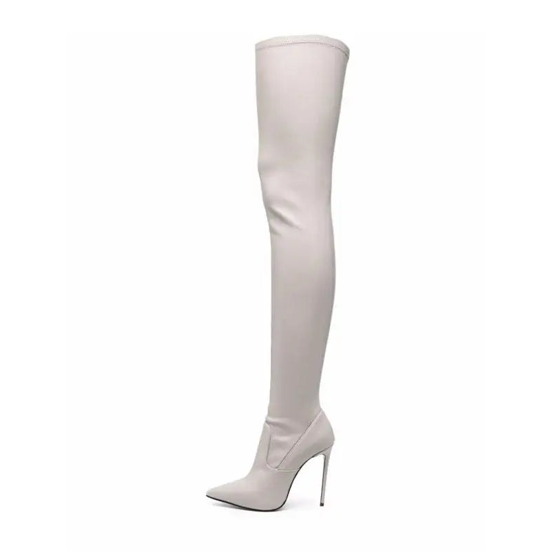 Women's Patent Leather Skinny Boots