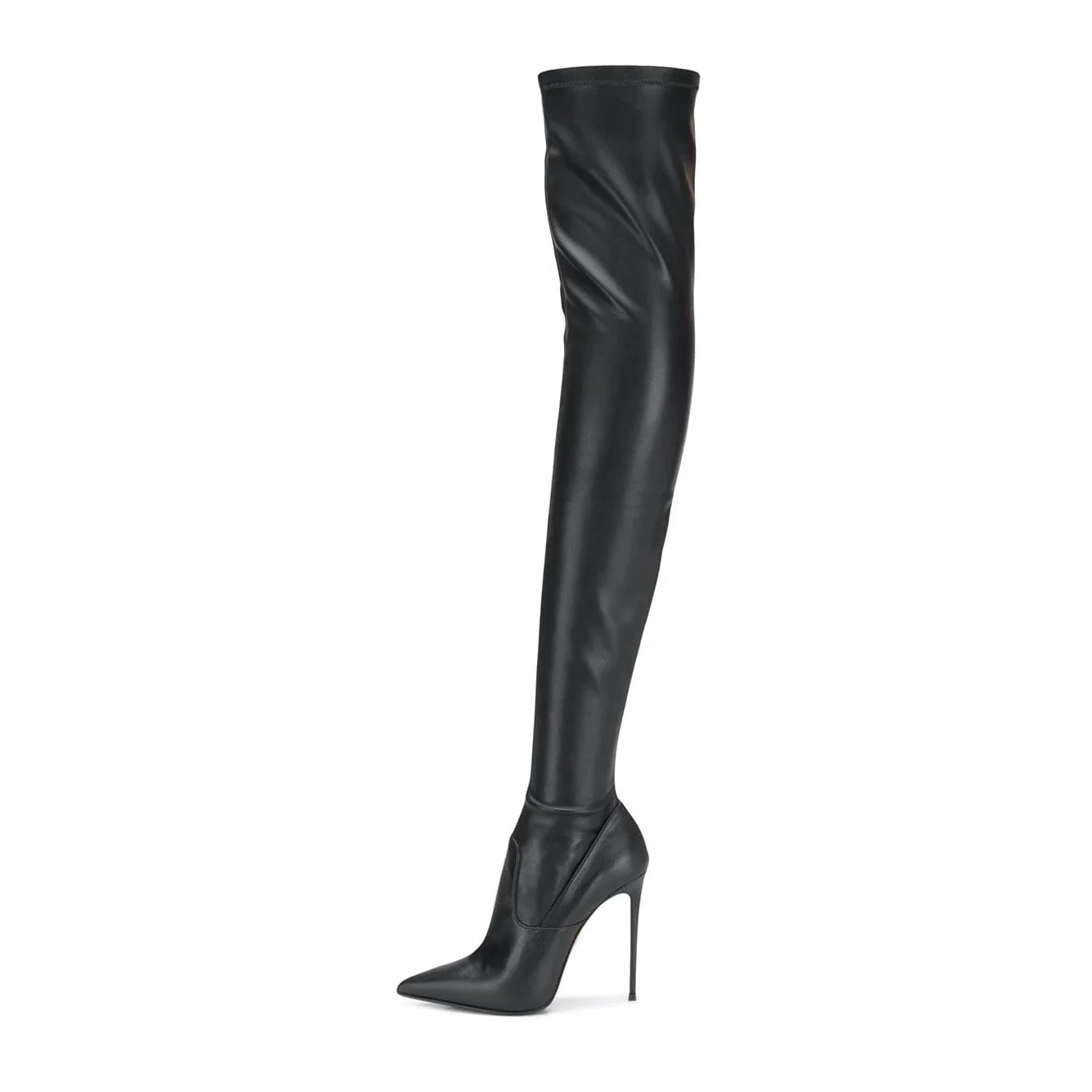 Women's Patent Leather Skinny Boots