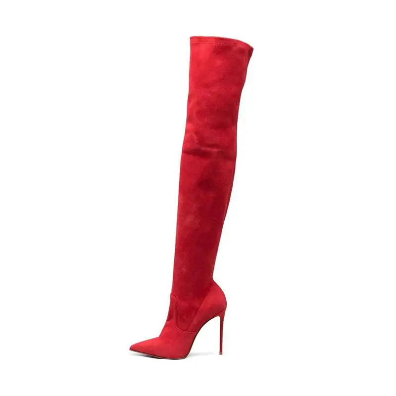 Women's Patent Leather Skinny Boots