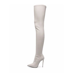 Women's Patent Leather Skinny Boots