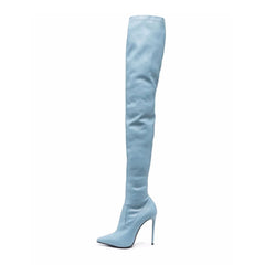 Women's Patent Leather Skinny Boots