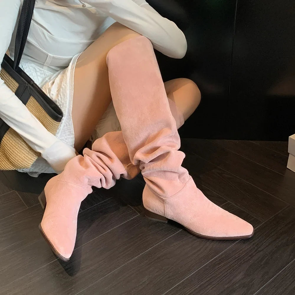 Women's Suede Over-the-Knee Boots