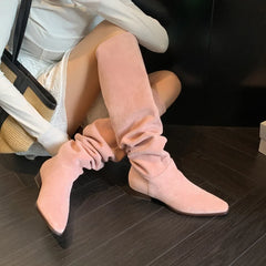 Women's Suede Over-the-Knee Boots