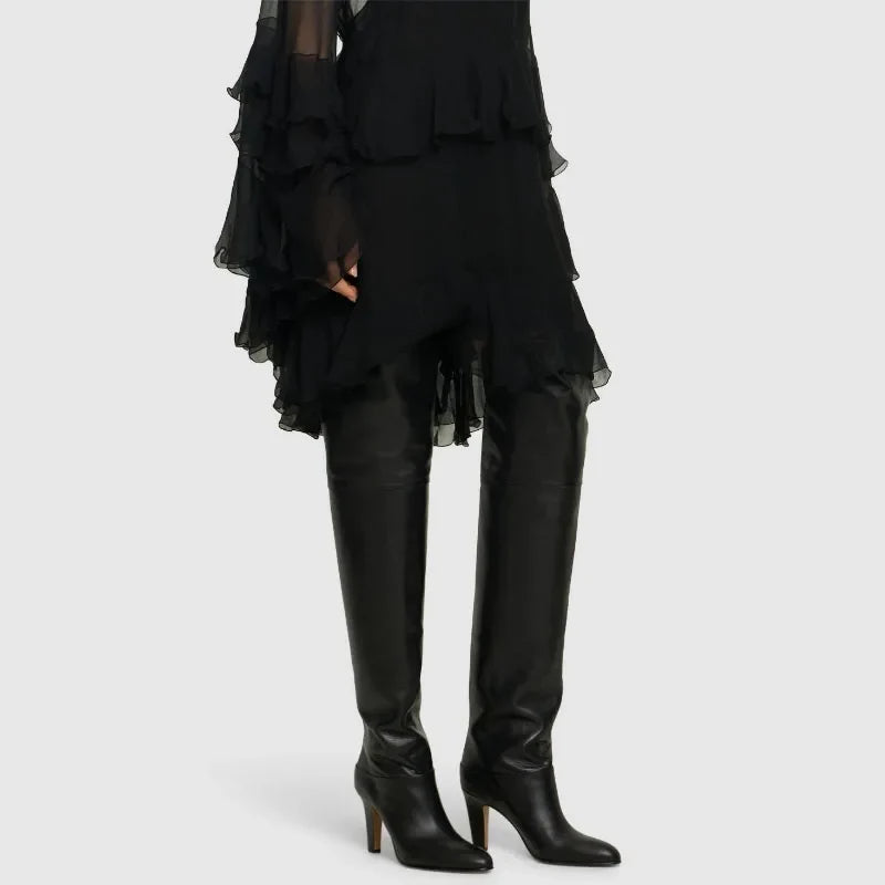 Women's Tan over the Knee Boots