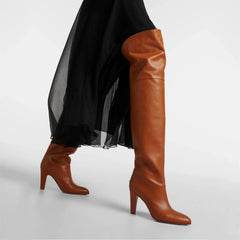 Women's Tan over the Knee Boots