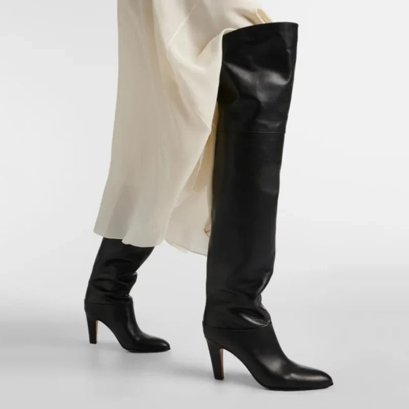 Women's Tan over the Knee Boots