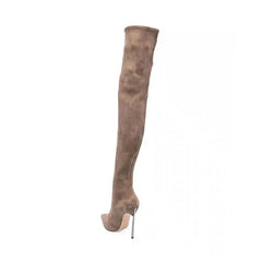 brown over the knee boots