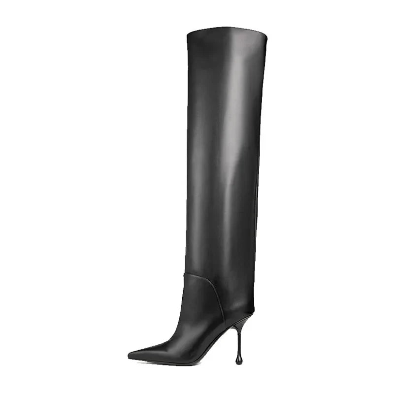 Arden Furtadokhaki suede stiletto Over the knee Boots