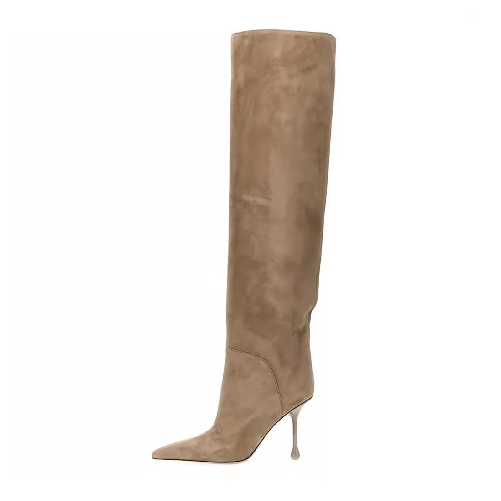 Arden Furtadokhaki suede stiletto Over the knee Boots