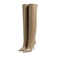 Arden Furtadokhaki suede stiletto Over the knee Boots