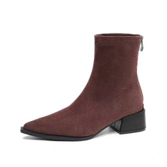 Autumn Winter Vintage Suede Women Ankle Boots