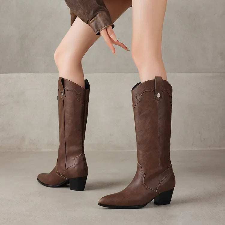 Brown Western Cowboy Boots