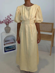 Butter Yellow Air Maxi Dress