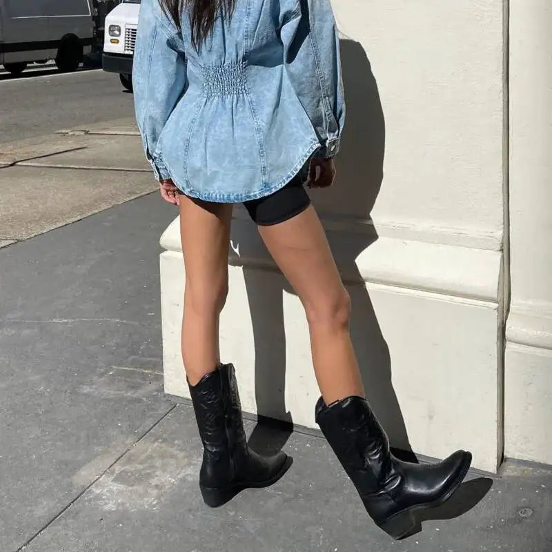 Embroidered Western Boots