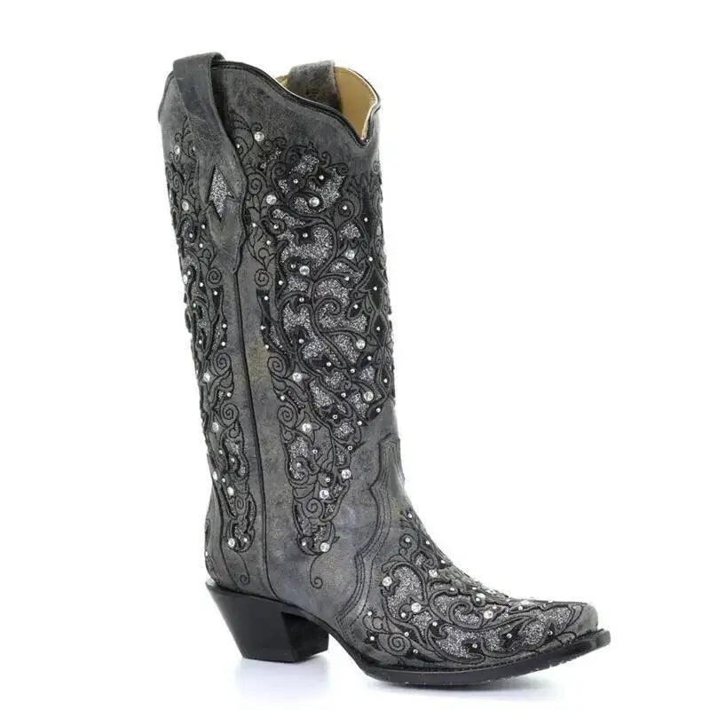 Embroidered Western Cowboy Boots