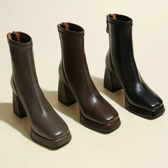 Brand High Heels Ankle Boots