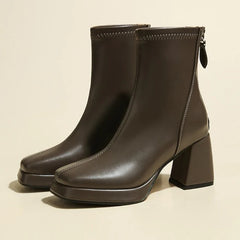 Brand High Heels Ankle Boots