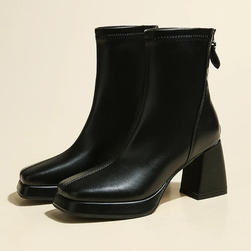 Brand High Heels Ankle Boots
