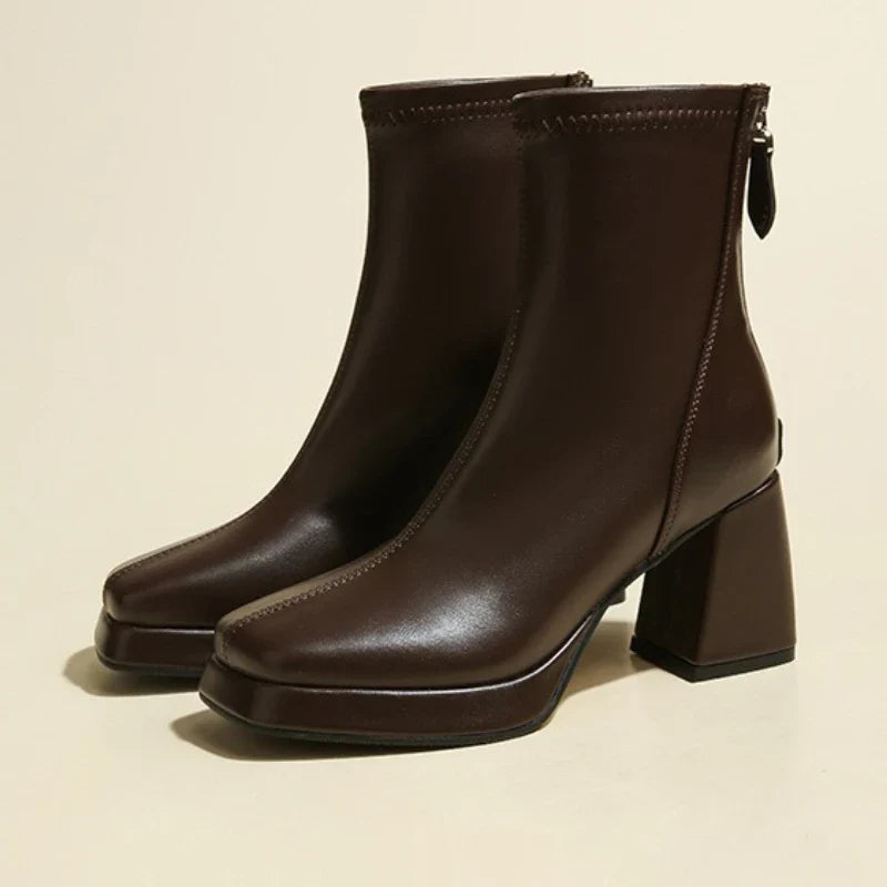 Brand High Heels Ankle Boots