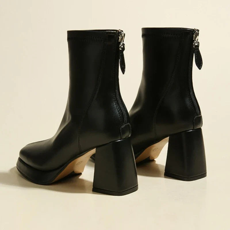 Brand High Heels Ankle Boots
