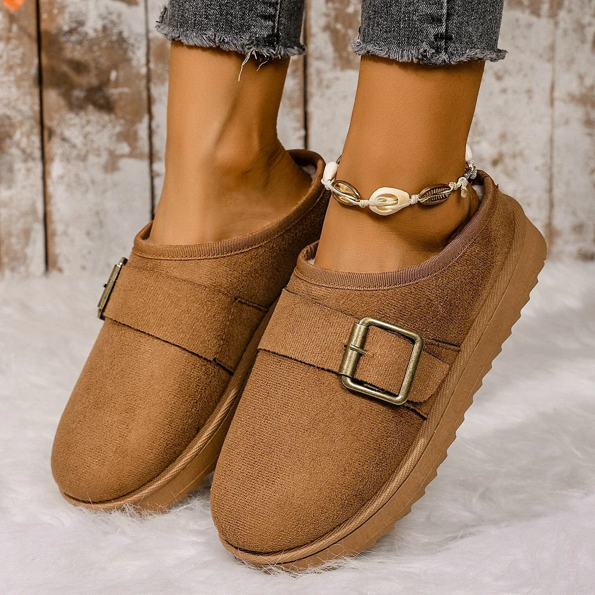 Women Fluffy Slippers