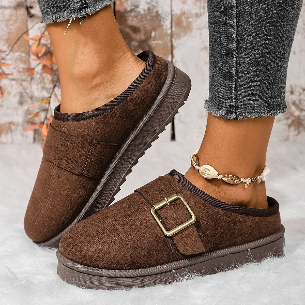 Women Fluffy Slippers