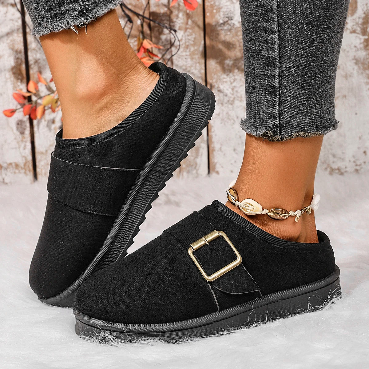 Women Fluffy Slippers