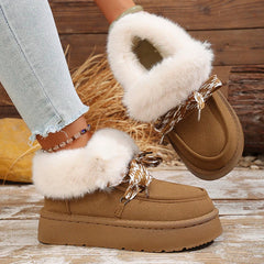Faux Fur Thick Bottom Snow Boots