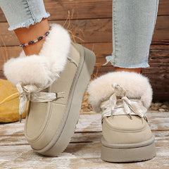 Faux Fur Thick Bottom Snow Boots