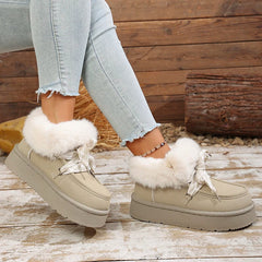 Faux Fur Thick Bottom Snow Boots